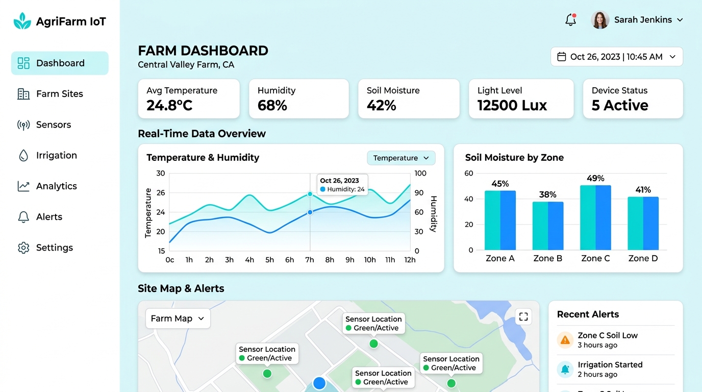 Smart Agriculture IoT Monitoring System